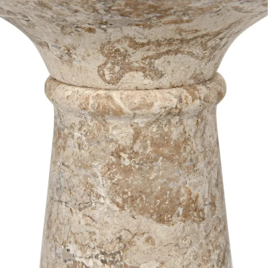 Architect Marble Round Side Table - LOOMLAN - Noir - Side Tables