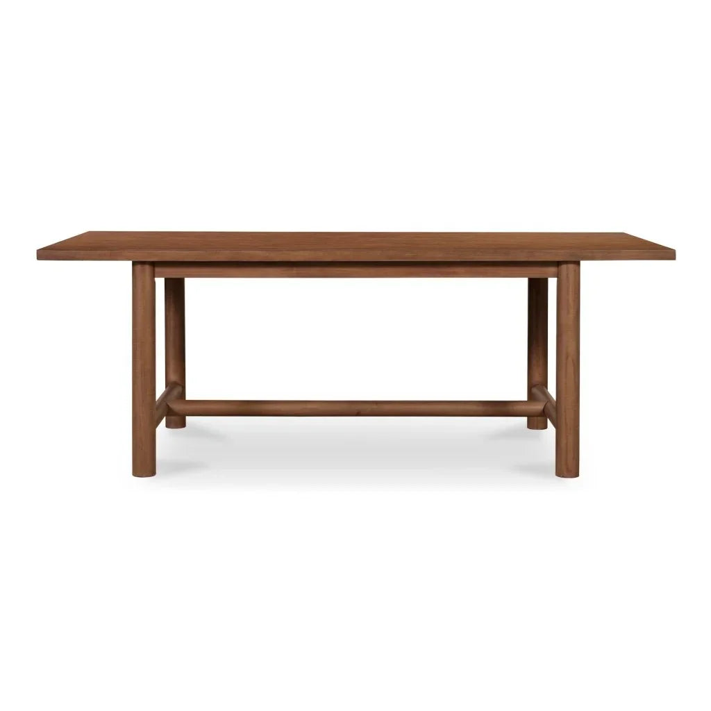 Arden Brown Wood Rectangular Dining Table-Dining Tables-Moe's Home-LOOMLAN