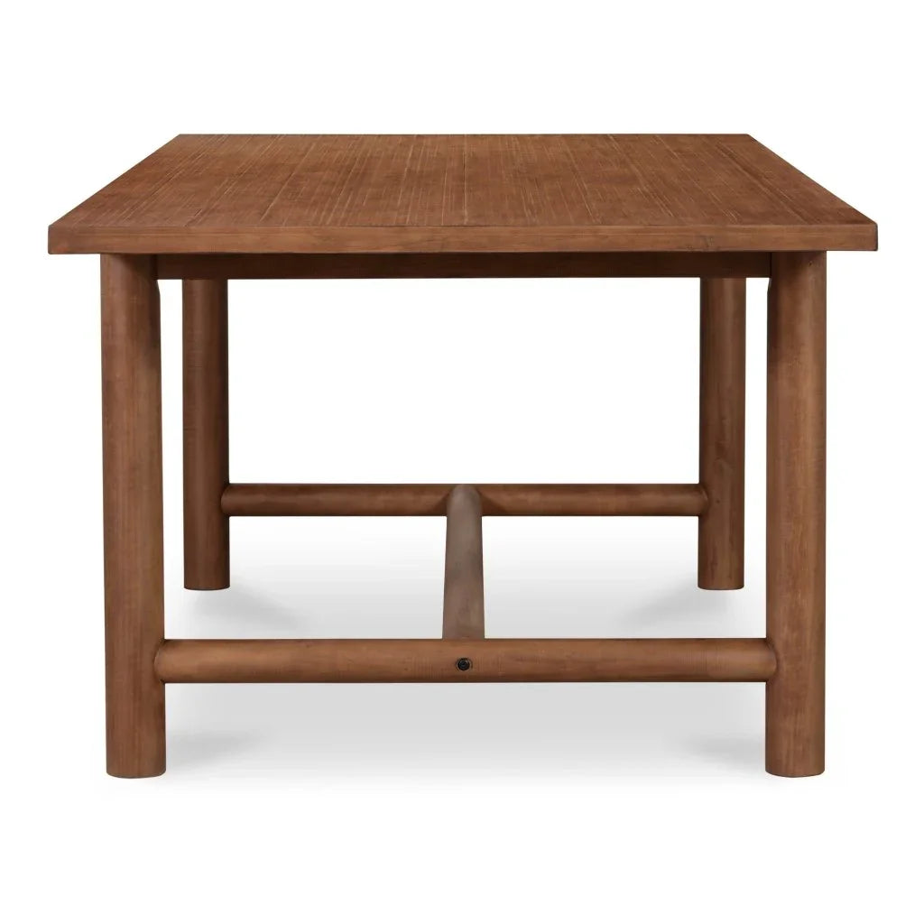 Arden Brown Wood Rectangular Dining Table-Dining Tables-Moe's Home-LOOMLAN
