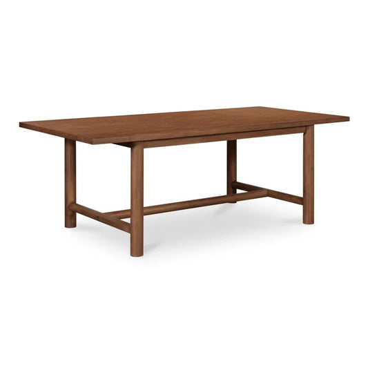 Arden Brown Wood Rectangular Dining Table-Dining Tables-Moe's Home-LOOMLAN
