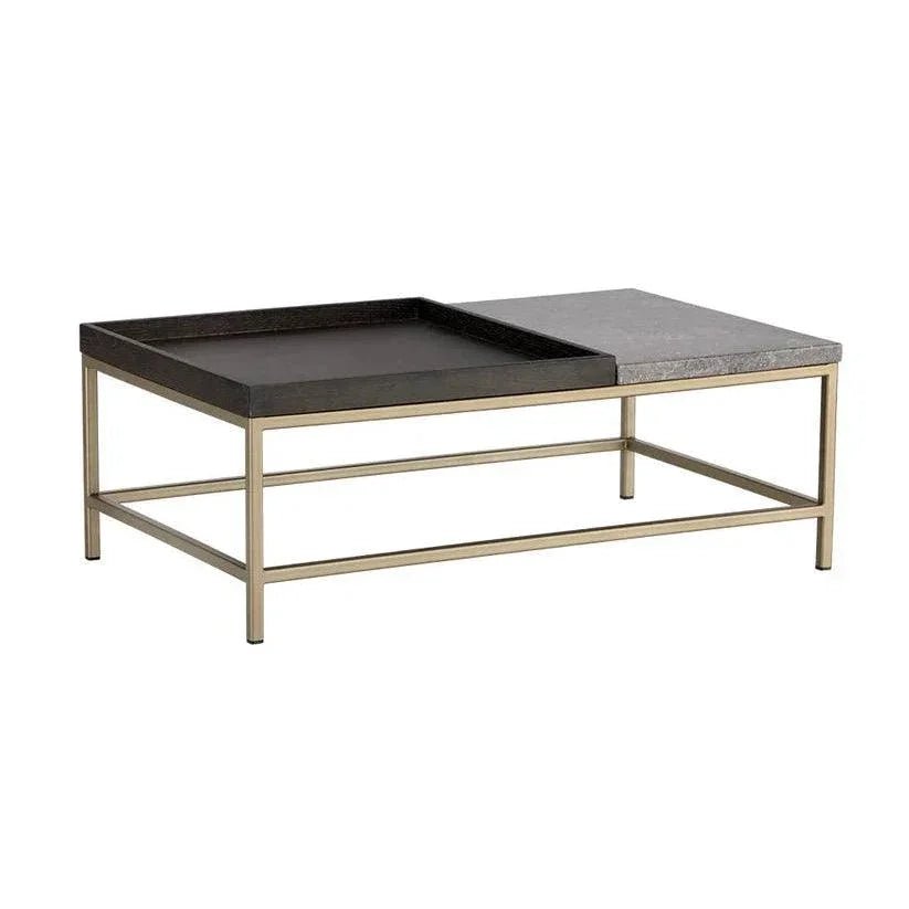 Arden Coffee Table With Grey Marble & - LOOMLAN - SUNPAN - Coffee Tables