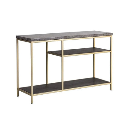 Arden Console Table With Grey Marble Top & - LOOMLAN - SUNPAN - Console Tables