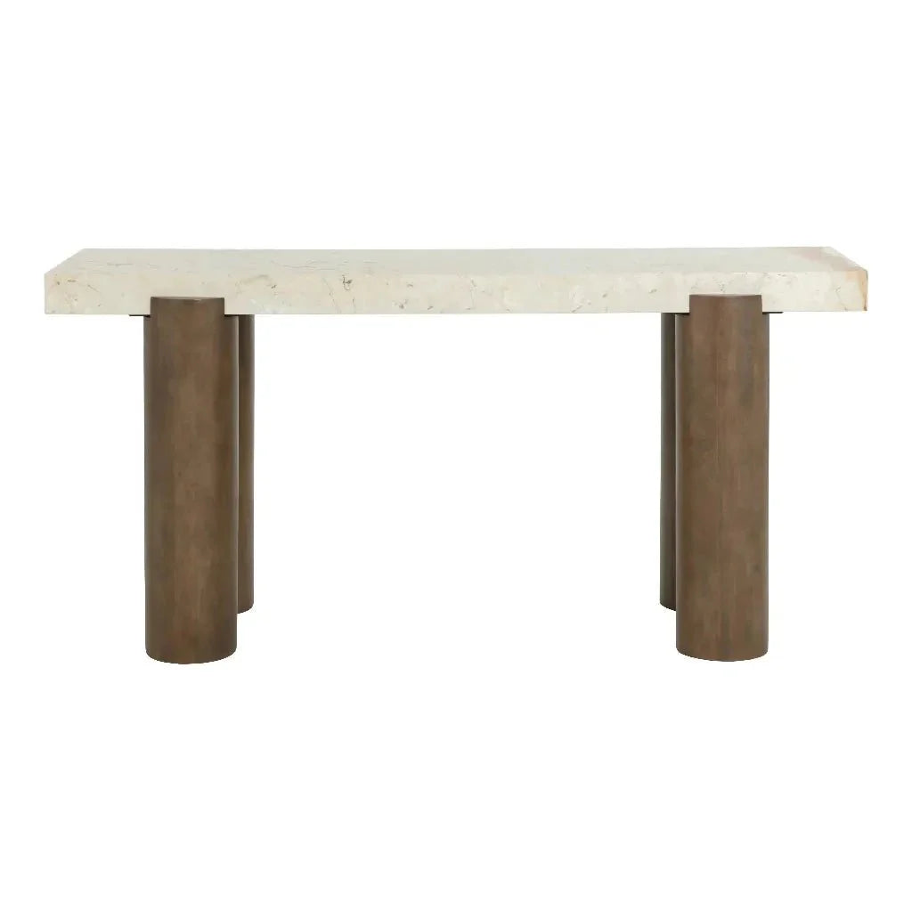 Ardi Marble Topped Rectangular Console Table - LOOMLAN - SUNPAN - Console Tables