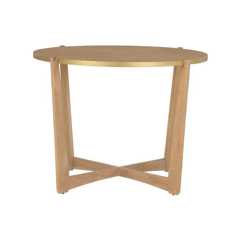 Ardoise Wooden Round Center Table - LOOMLAN - Chelsea House - Console Tables