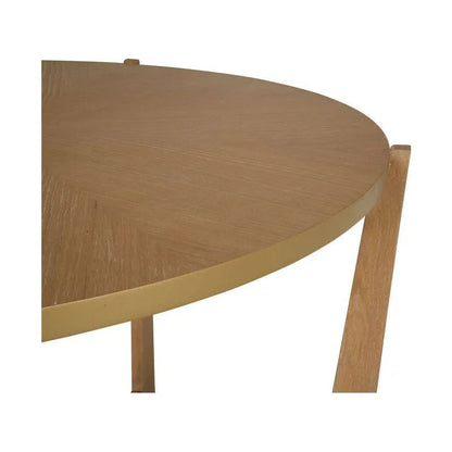Ardoise Wooden Round Center Table - LOOMLAN - Chelsea House - Console Tables