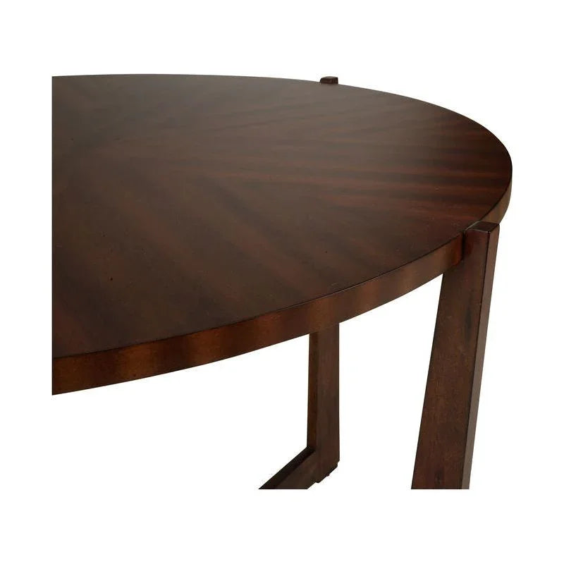 Ardoise Wooden Round Center Table - LOOMLAN - Chelsea House - Console Tables