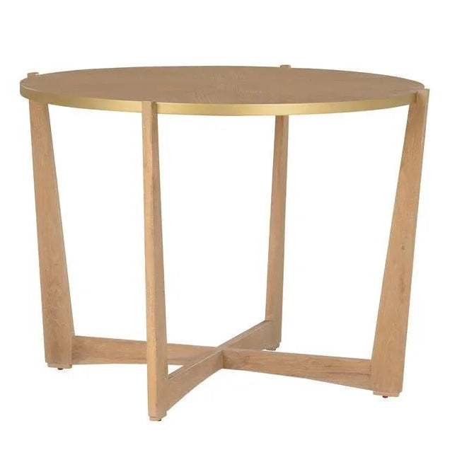 Ardoise Wooden Round Center Table - LOOMLAN - Chelsea House - Console Tables