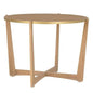 Ardoise Wooden Round Center Table - LOOMLAN - Chelsea House - Console Tables