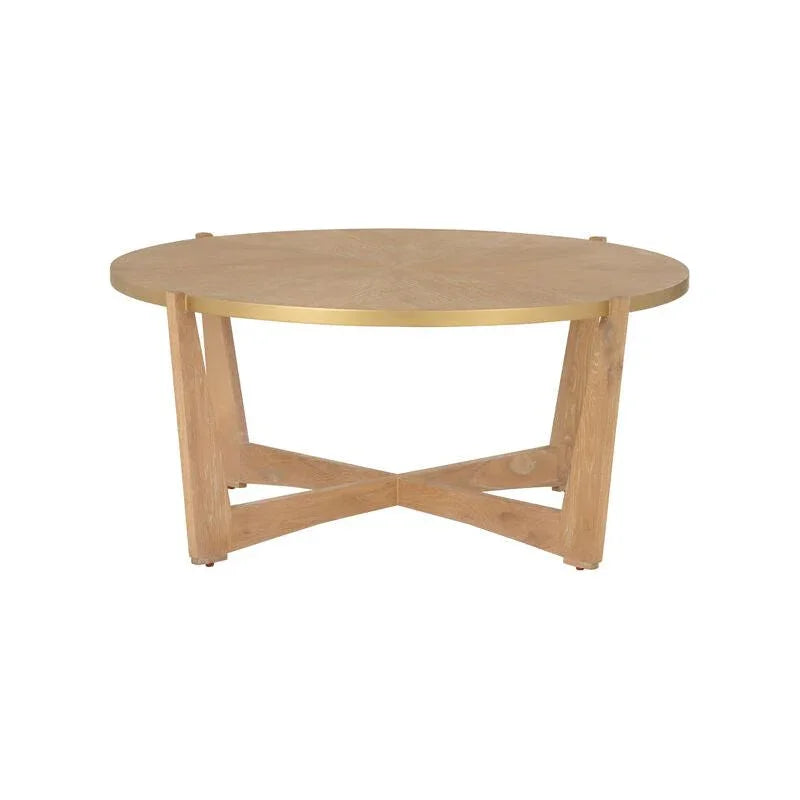 Ardoise Wooden Round Cocktail Table - LOOMLAN - Chelsea House - Coffee Tables