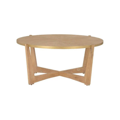 Ardoise Wooden Round Cocktail Table - LOOMLAN - Chelsea House - Coffee Tables