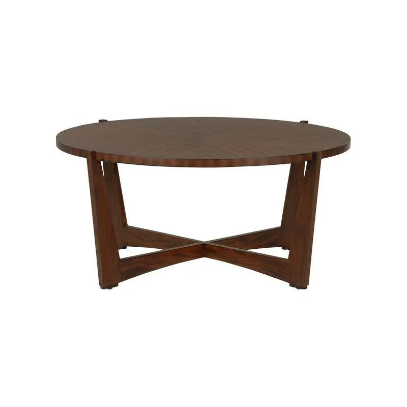 Ardoise Wooden Round Cocktail Table - LOOMLAN - Chelsea House - Coffee Tables