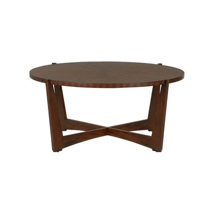 Ardoise Wooden Round Cocktail Table - LOOMLAN - Chelsea House - Coffee Tables