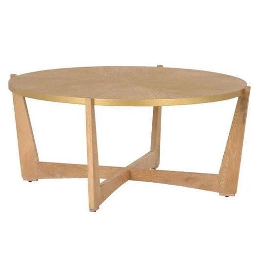 Ardoise Wooden Round Cocktail Table - LOOMLAN - Chelsea House - Coffee Tables