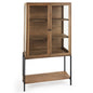 Arelius Wood Top Modern Bookcase