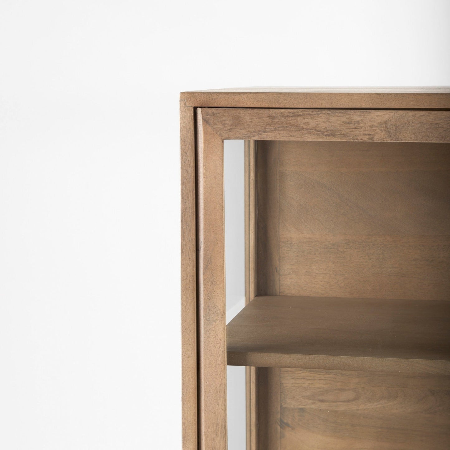 Arelius Wood Top Modern Bookcase