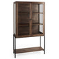 Arelius Wood Top Modern Bookcase