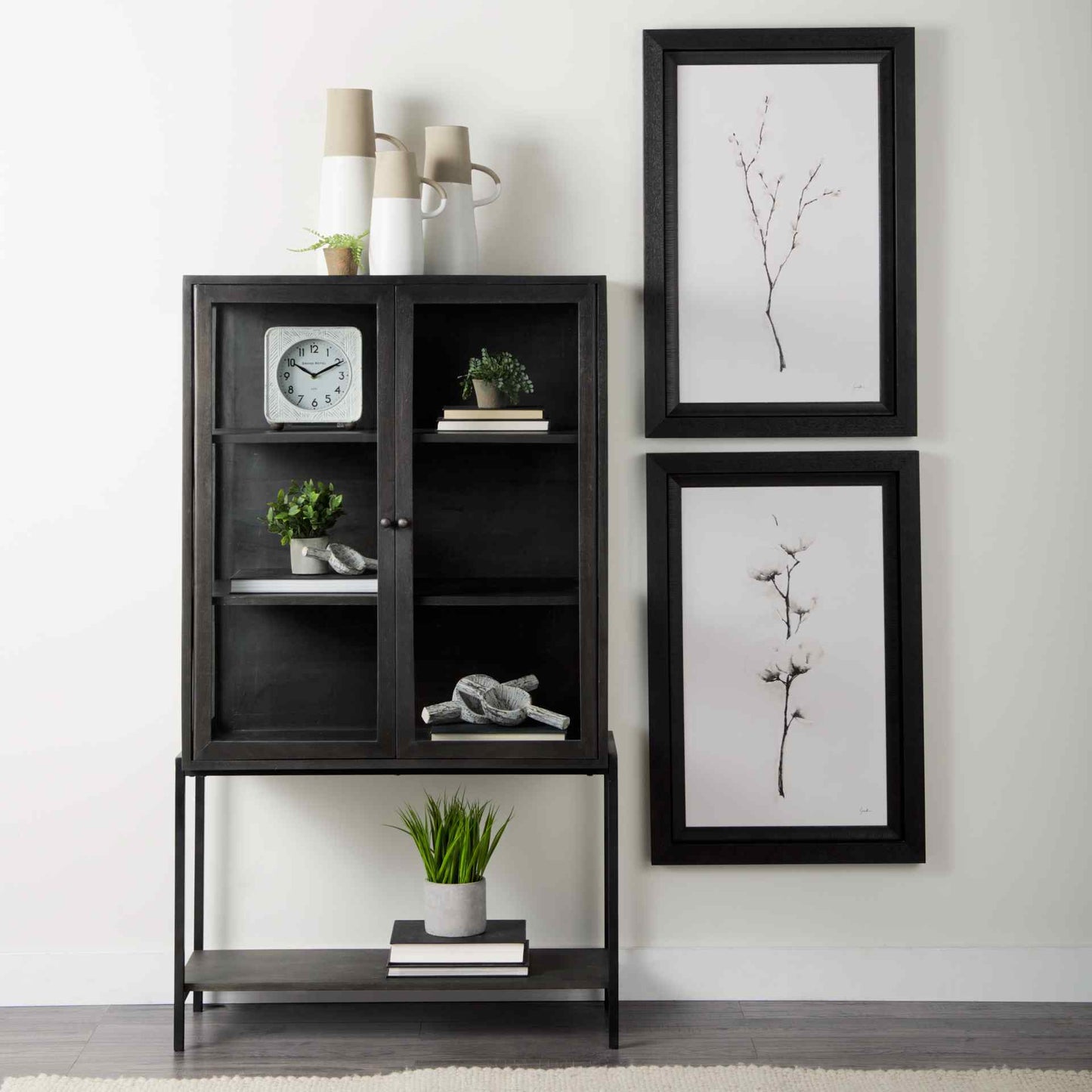 Arelius Wood Top Modern Bookcase