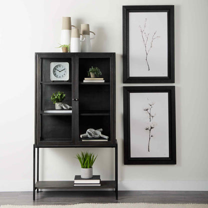 Arelius Wood Top Modern Bookcase