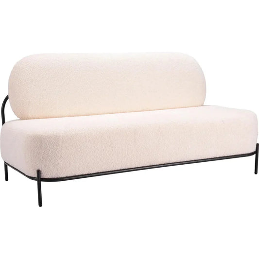 Arendal Sofa Vanilla in Performance Fabric - LOOMLAN - Zuo Modern - Sofas & Loveseats