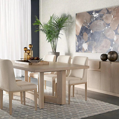 Arezza Dining Table 90.5" Solid Mid-Century-Dining Tables-SUNPAN-LOOMLAN