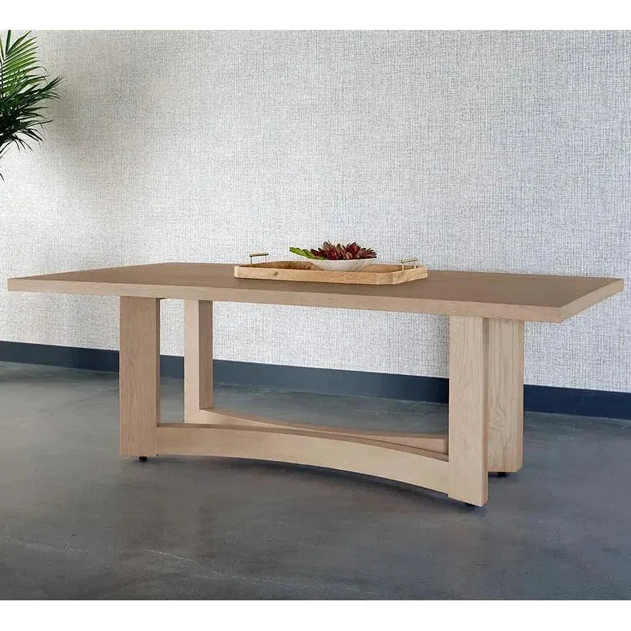 Arezza Dining Table 90.5" Solid Mid-Century-Dining Tables-SUNPAN-LOOMLAN