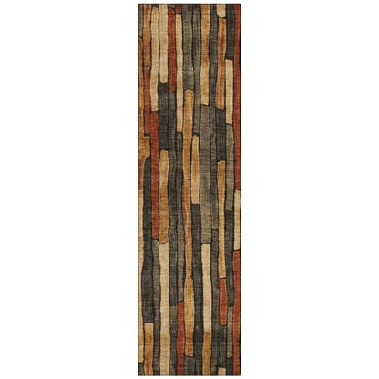 Arganza Brown Washable Indoor - Outdoor Rug - LOOMLAN - LOOMLAN Rugs - Outdoor Rugs