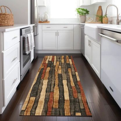 Arganza Brown Washable Indoor - Outdoor Rug - LOOMLAN - LOOMLAN Rugs - Outdoor Rugs