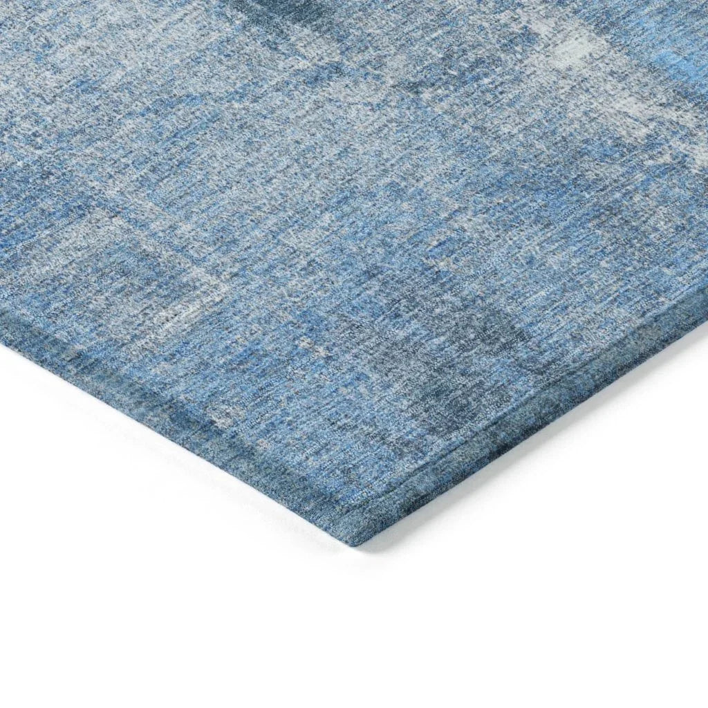 Aria Blue Washable Indoor-Outdoor Rug-Outdoor Rugs-LOOMLAN Rugs-LOOMLAN