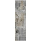Aria Gray Washable Indoor-Outdoor Rug-Outdoor Rugs-LOOMLAN Rugs-2'3" x 7'6"-LOOMLAN