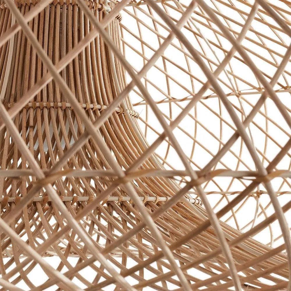 Aria Natural Rattan Chandelier Pendant Light - LOOMLAN - Artesia - Chandeliers