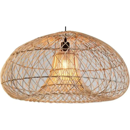 Aria Natural Rattan Chandelier Pendant Light - LOOMLAN - Artesia - Chandeliers