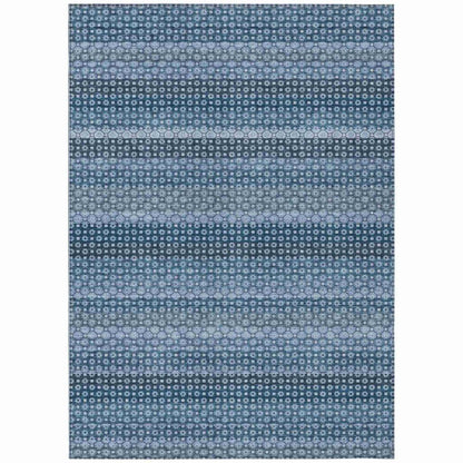 Ariaelle Blue Washable Indoor - Outdoor Rug - LOOMLAN - LOOMLAN Rugs - Outdoor Rugs