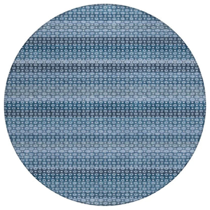 Ariaelle Blue Washable Indoor - Outdoor Rug - LOOMLAN - LOOMLAN Rugs - Outdoor Rugs