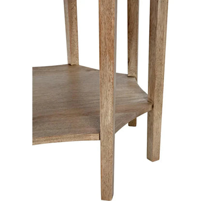 Ariana Wooden Geometric Side Table