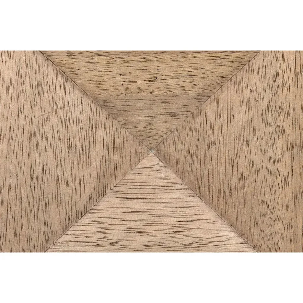 Ariana Wooden Geometric Side Table