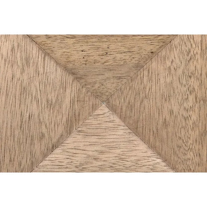 Ariana Wooden Geometric Side Table