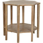 Ariana Wooden Geometric Side Table