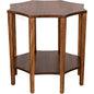 Ariana Wooden Geometric Side Table