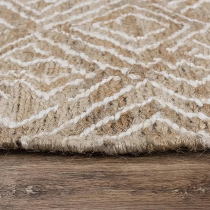 Aric Beige Jute Rug 8x10 For Living Room - LOOMLAN - LOOMLAN - Area Rugs