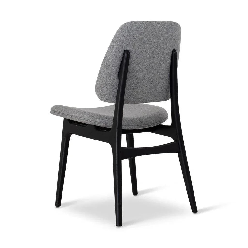 Ariel Boucle Wood Armless Side Chair - LOOMLAN - Urbia - Dining Chairs