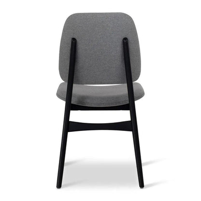 Ariel Boucle Wood Armless Side Chair - LOOMLAN - Urbia - Dining Chairs