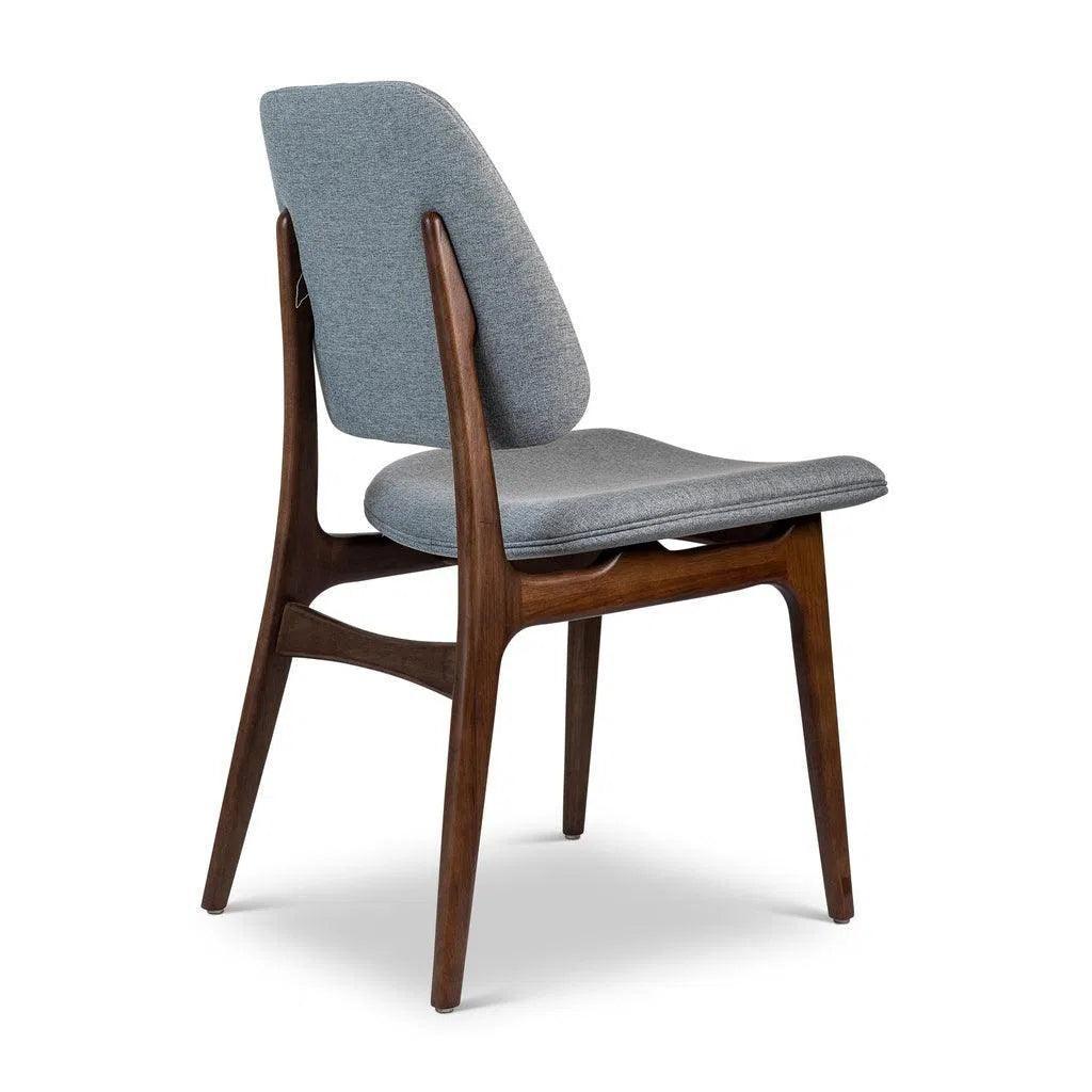Ariel Boucle Wood Armless Side Chair - LOOMLAN - Urbia - Dining Chairs