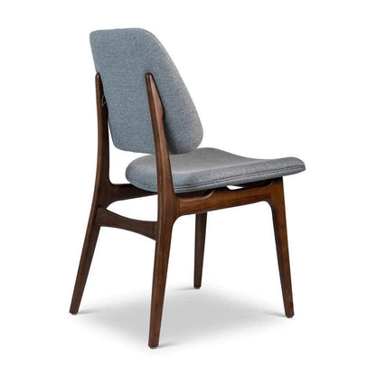 Ariel Boucle Wood Armless Side Chair - LOOMLAN - Urbia - Dining Chairs