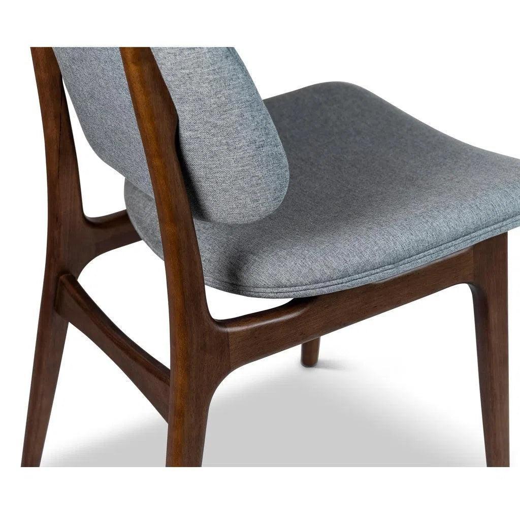 Ariel Boucle Wood Armless Side Chair - LOOMLAN - Urbia - Dining Chairs