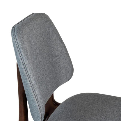 Ariel Boucle Wood Armless Side Chair - LOOMLAN - Urbia - Dining Chairs