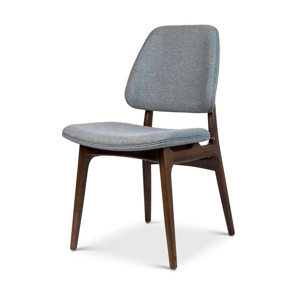 Ariel Boucle Wood Armless Side Chair - LOOMLAN - Urbia - Dining Chairs