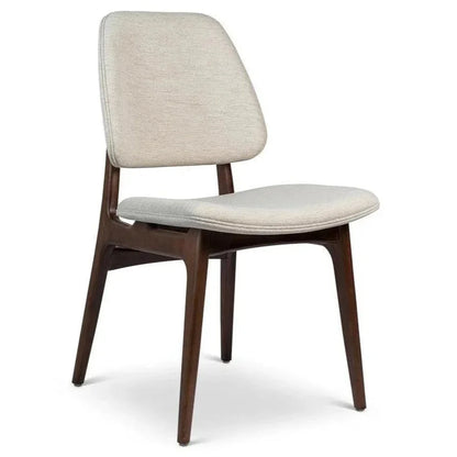 Ariel Boucle Wood Armless Side Chair - LOOMLAN - Urbia - Dining Chairs