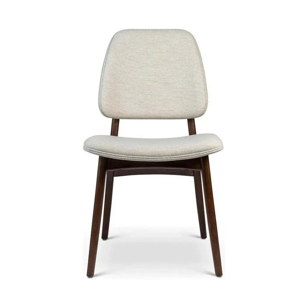 Ariel Boucle Wood Armless Side Chair - LOOMLAN - Urbia - Dining Chairs