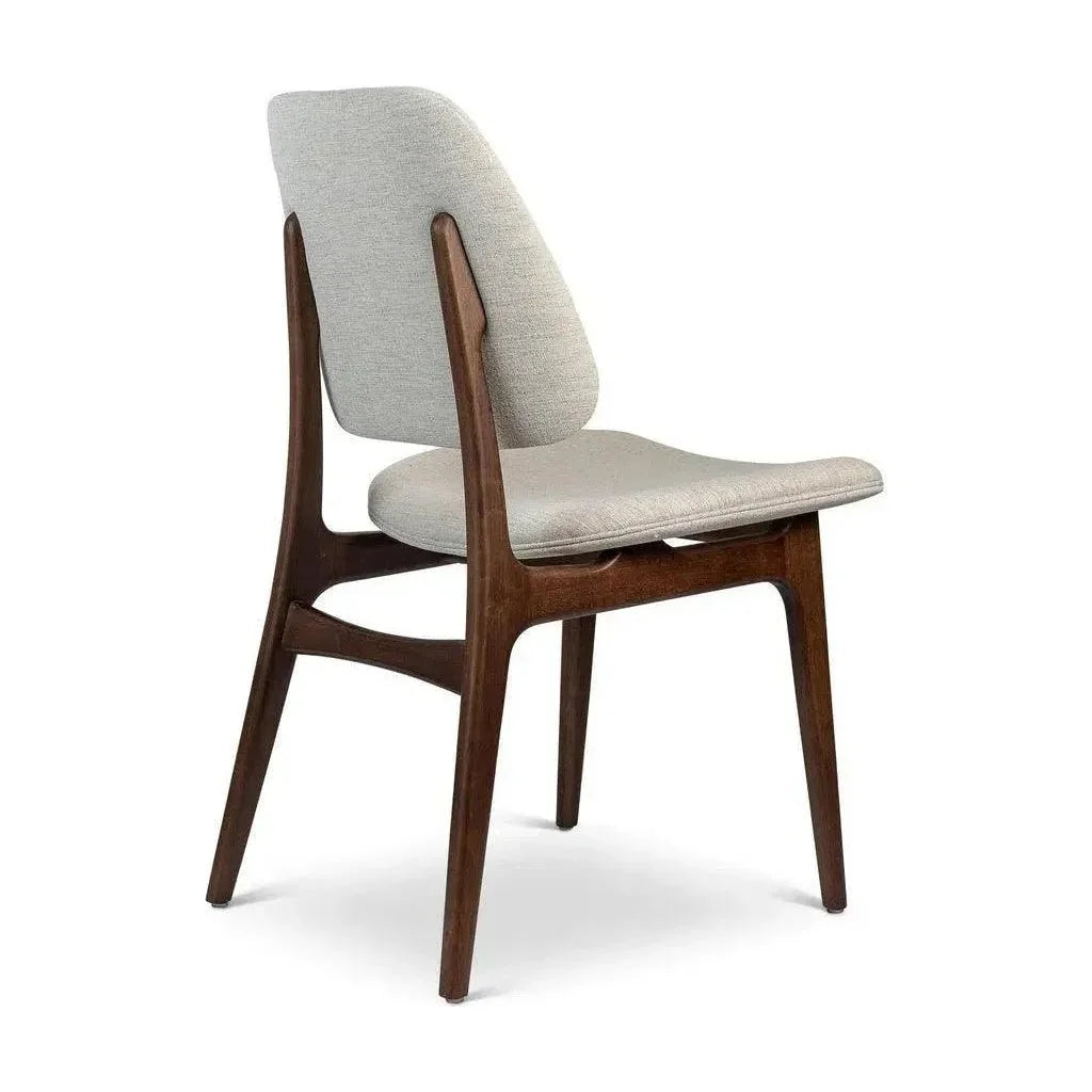 Ariel Boucle Wood Armless Side Chair - LOOMLAN - Urbia - Dining Chairs
