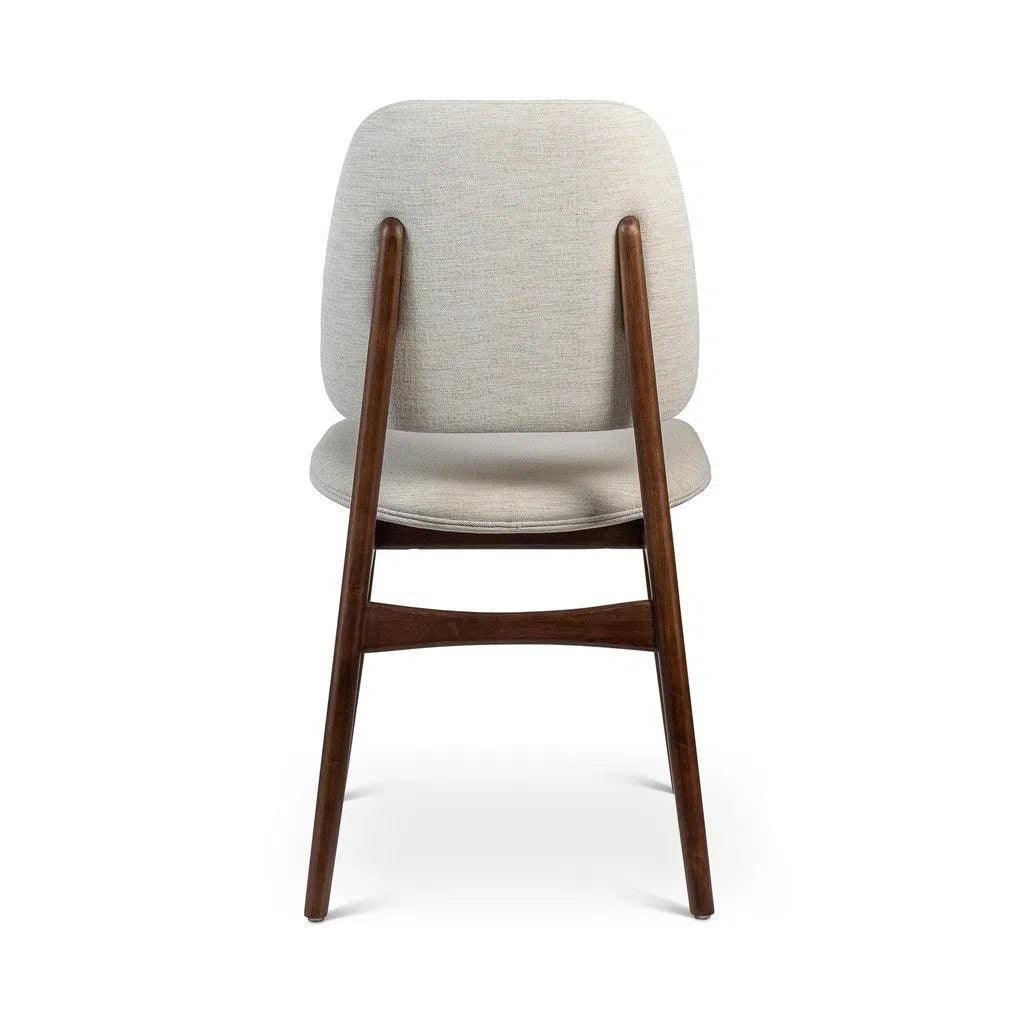 Ariel Boucle Wood Armless Side Chair - LOOMLAN - Urbia - Dining Chairs